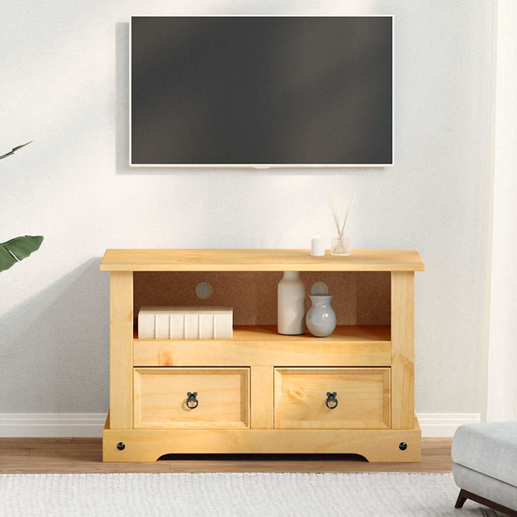 vidaXL Szafka TV w meksykańskim stylu Corona, sosna, 91x43x56 cm