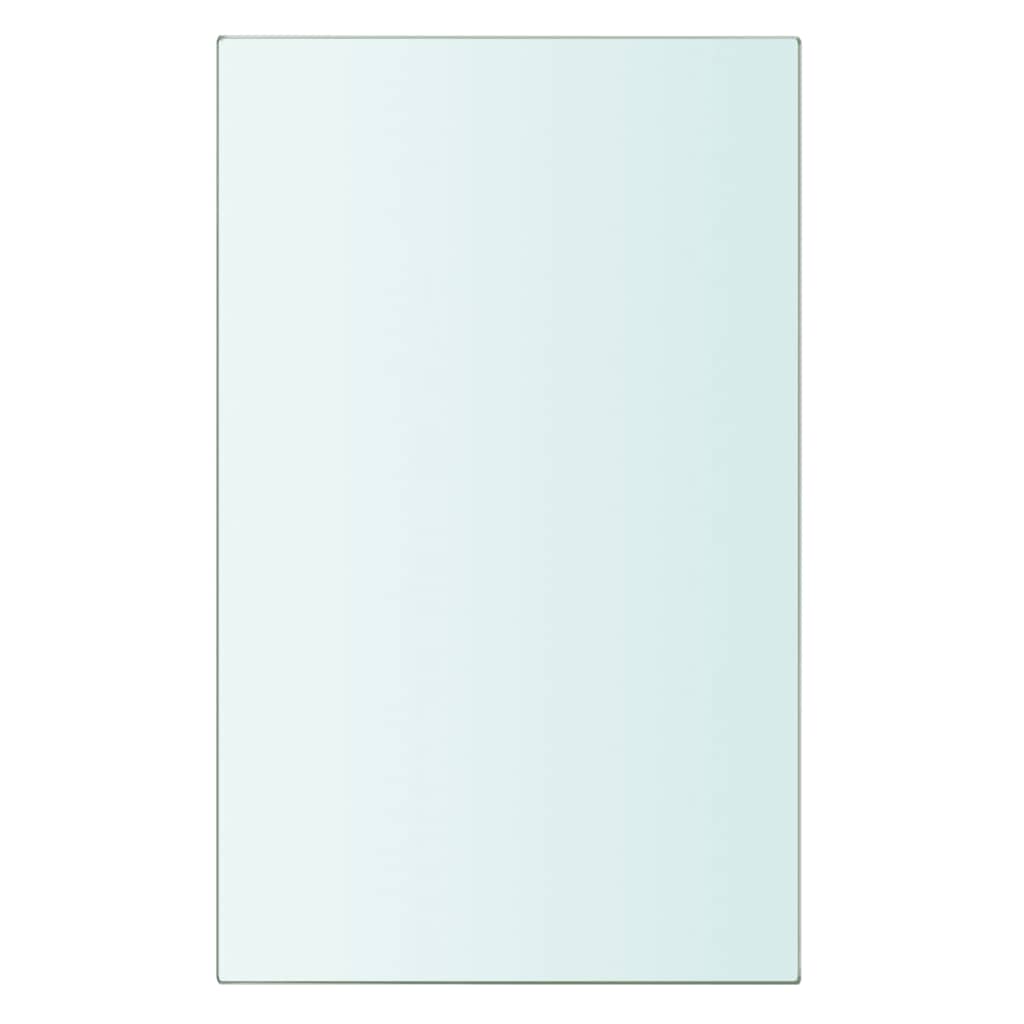 vidaXL Półka szklana, bezbarwny panel, 20x12 cm