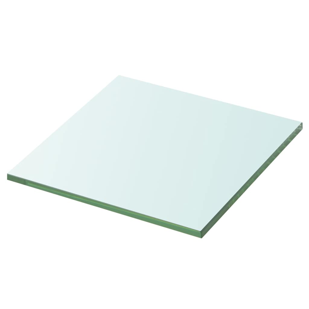 vidaXL Półka szklana, bezbarwny panel, 20x20 cm