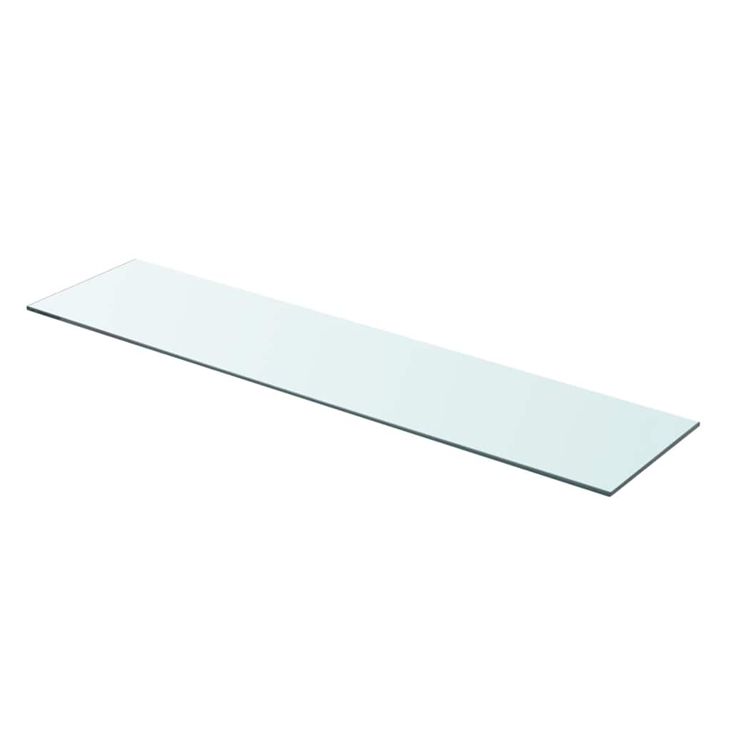 vidaXL Półka szklana, bezbarwny panel, 90x20 cm