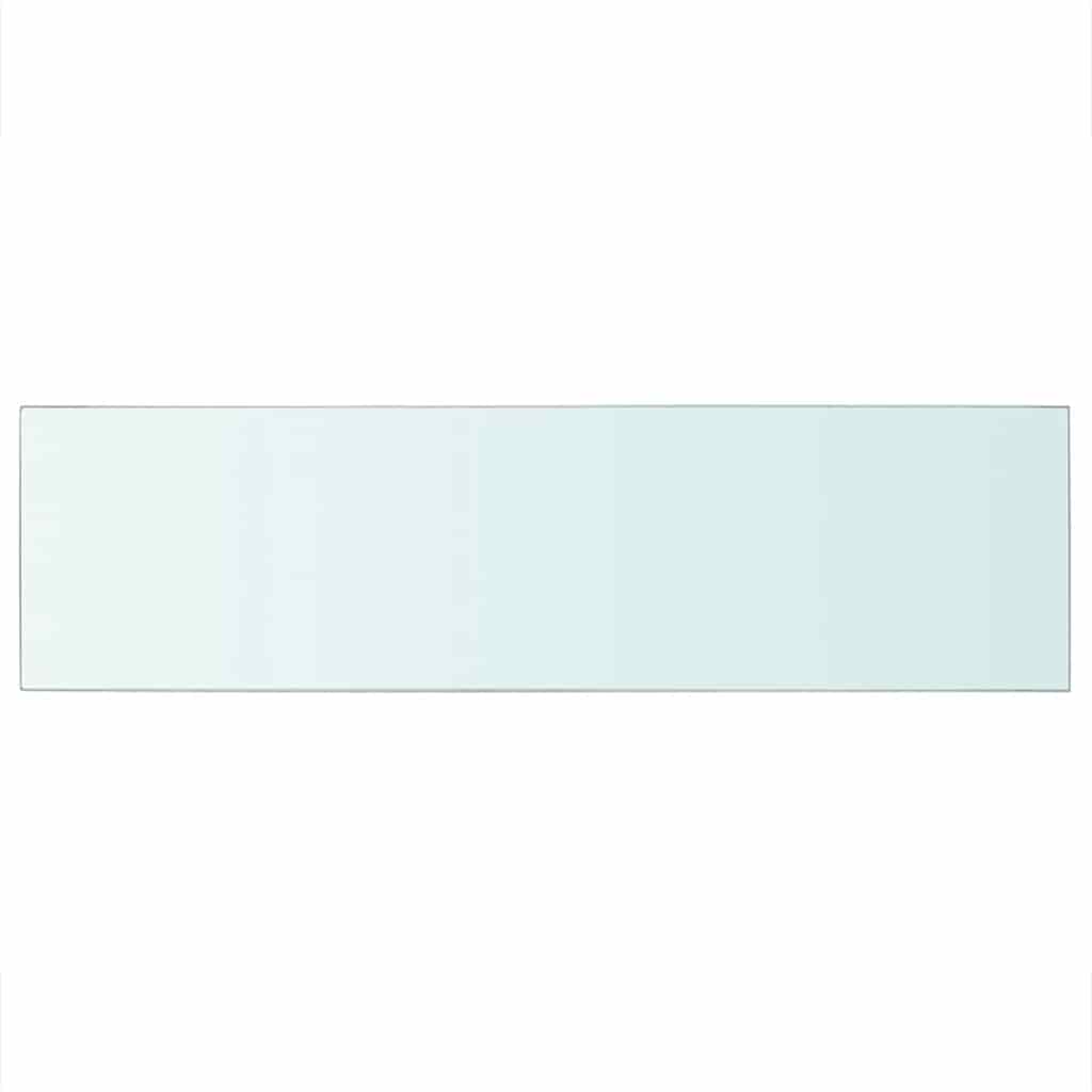 vidaXL Półka szklany, bezbarwny panel, 90x25 cm