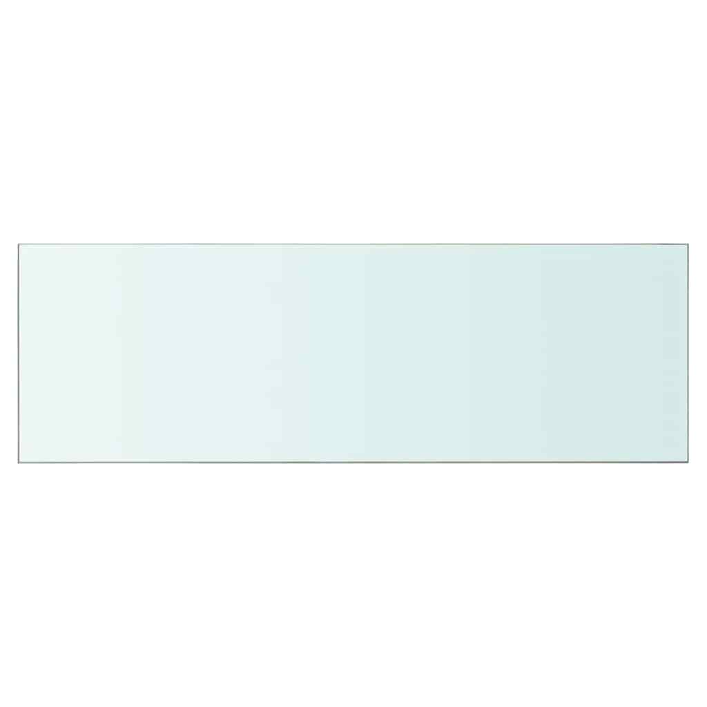 vidaXL Półka szklana, bezbarwny panel, 90x30 cm