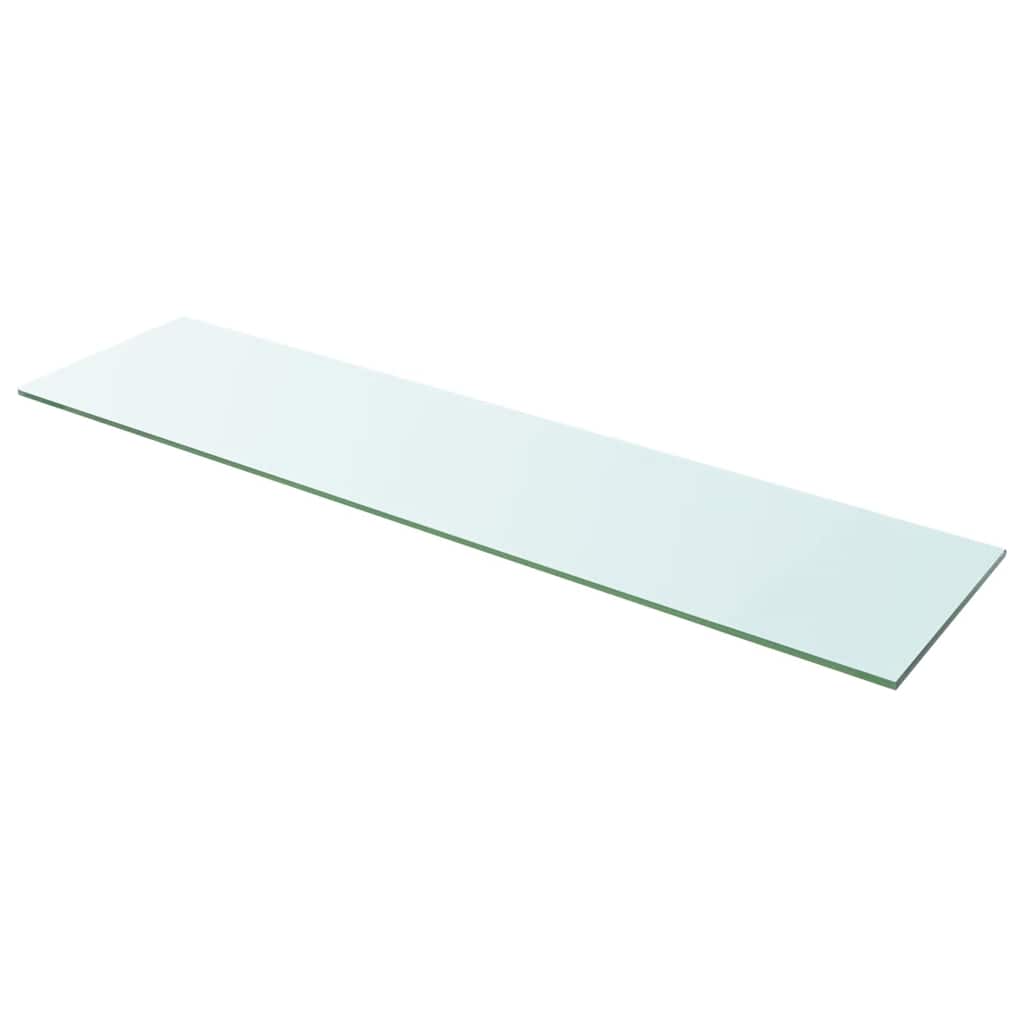vidaXL Szklany, bezbarwny panel, 100x25 cm