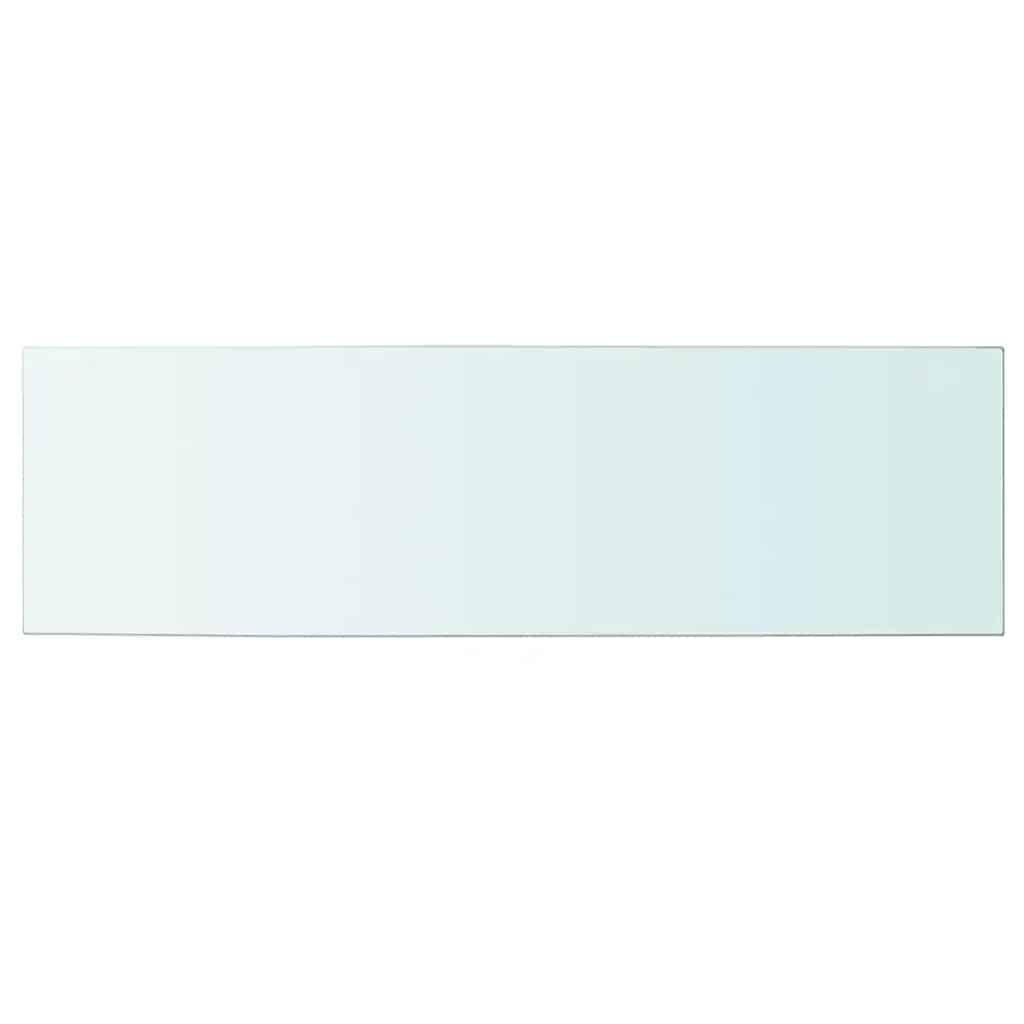 vidaXL Szklany, bezbarwny panel, 100x30 cm