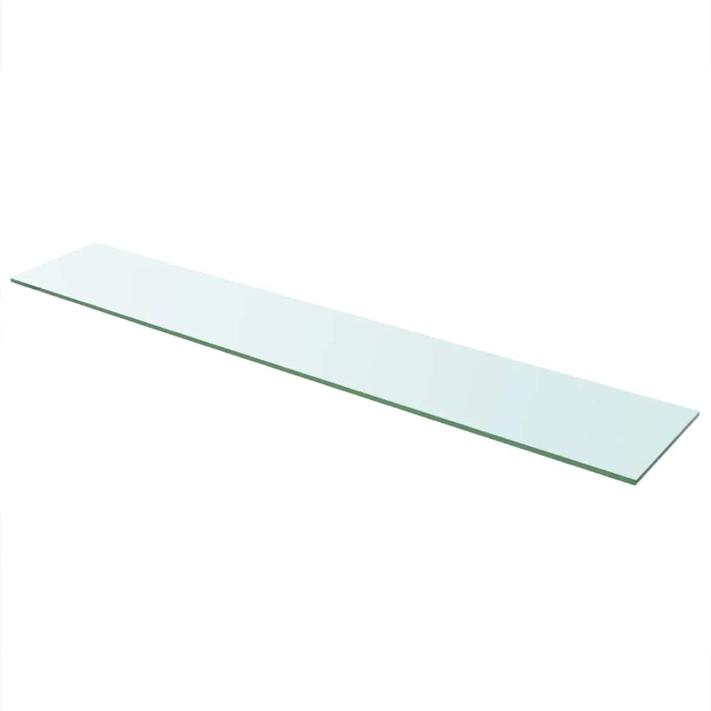 vidaXL Półka szklany, bezbarwny panel, 110x20 cm