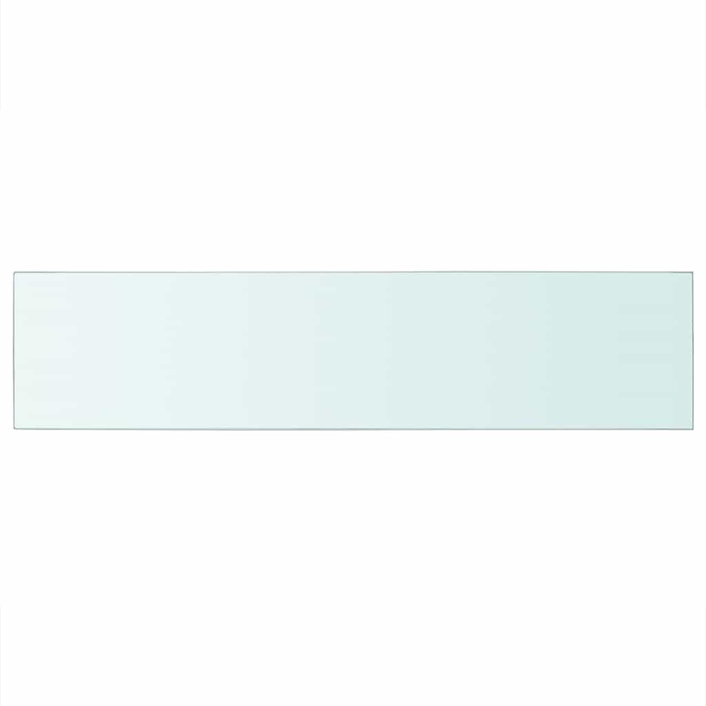vidaXL Półka szklany, bezbarwny panel, 110x25 cm