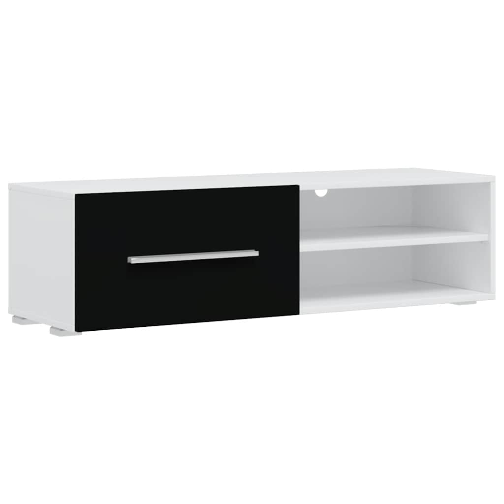 vidaXL 5-el. zestaw mebli TV z LED, czarny