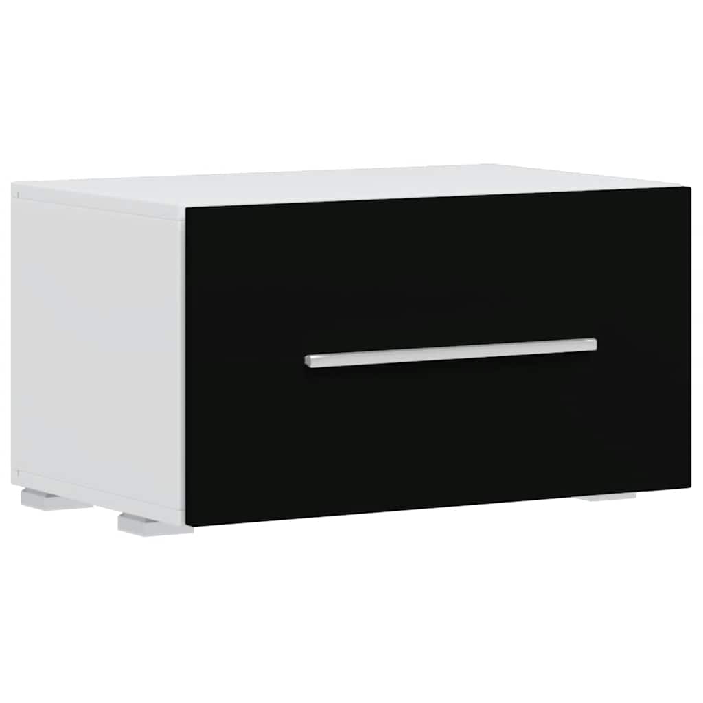 vidaXL 5-el. zestaw mebli TV z LED, czarny
