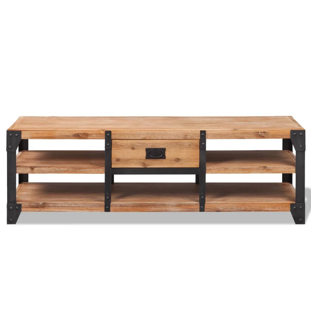 vidaXL Szafka pod TV z drewna akacjowego, 140x40x45 cm