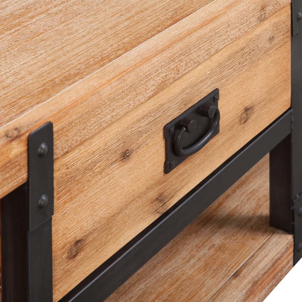 vidaXL Szafka pod TV z drewna akacjowego, 140x40x45 cm