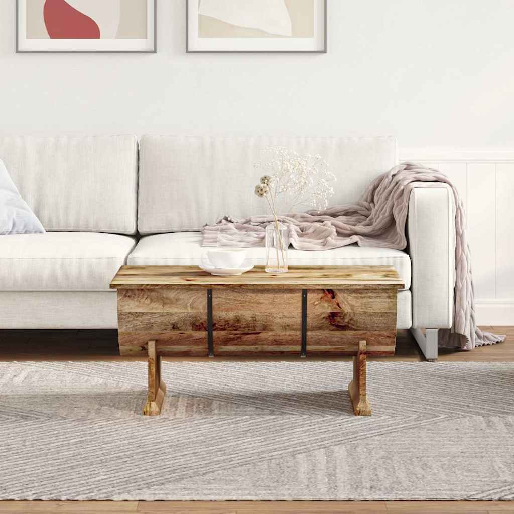 vidaXL Stolik kawowy, lite drewno mango, 88 x 50 x 40 cm