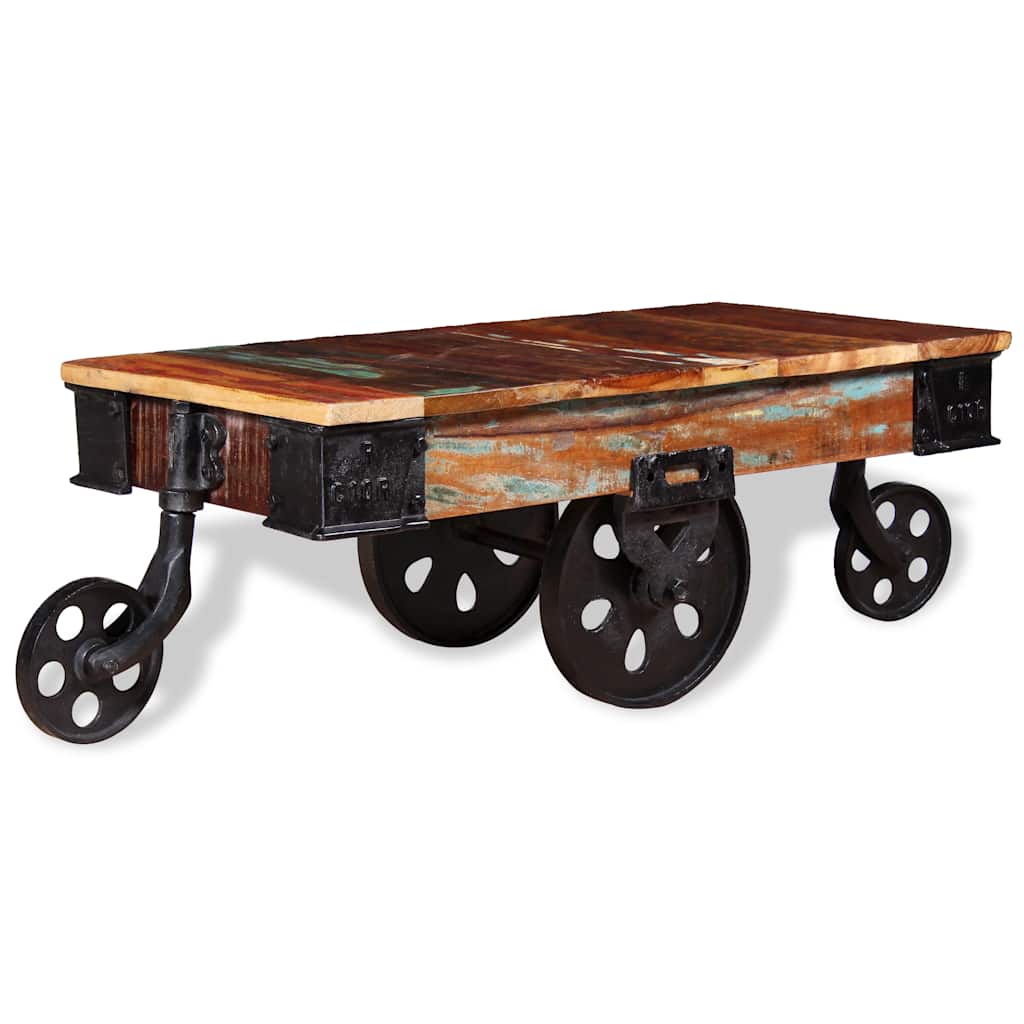 vidaXL Stolik kawowy z drewna odzyskanego, 90 x 45 x 35 cm