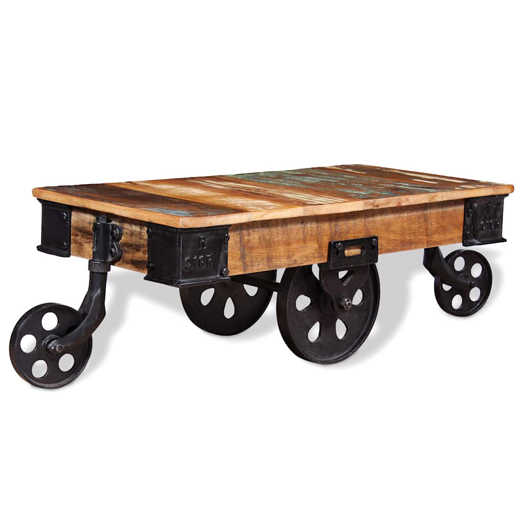 vidaXL Stolik kawowy z drewna odzyskanego, 90 x 45 x 35 cm