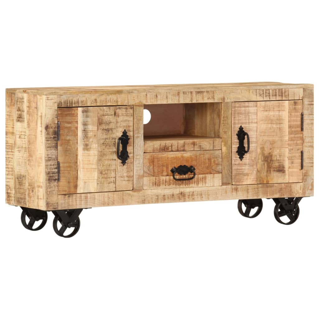 vidaXL Szafka pod telewizor z chropowatego drewna mango, 110x30x50 cm
