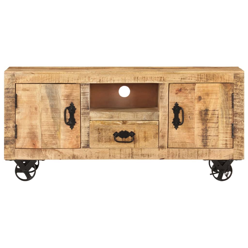 vidaXL Szafka pod telewizor z chropowatego drewna mango, 110x30x50 cm
