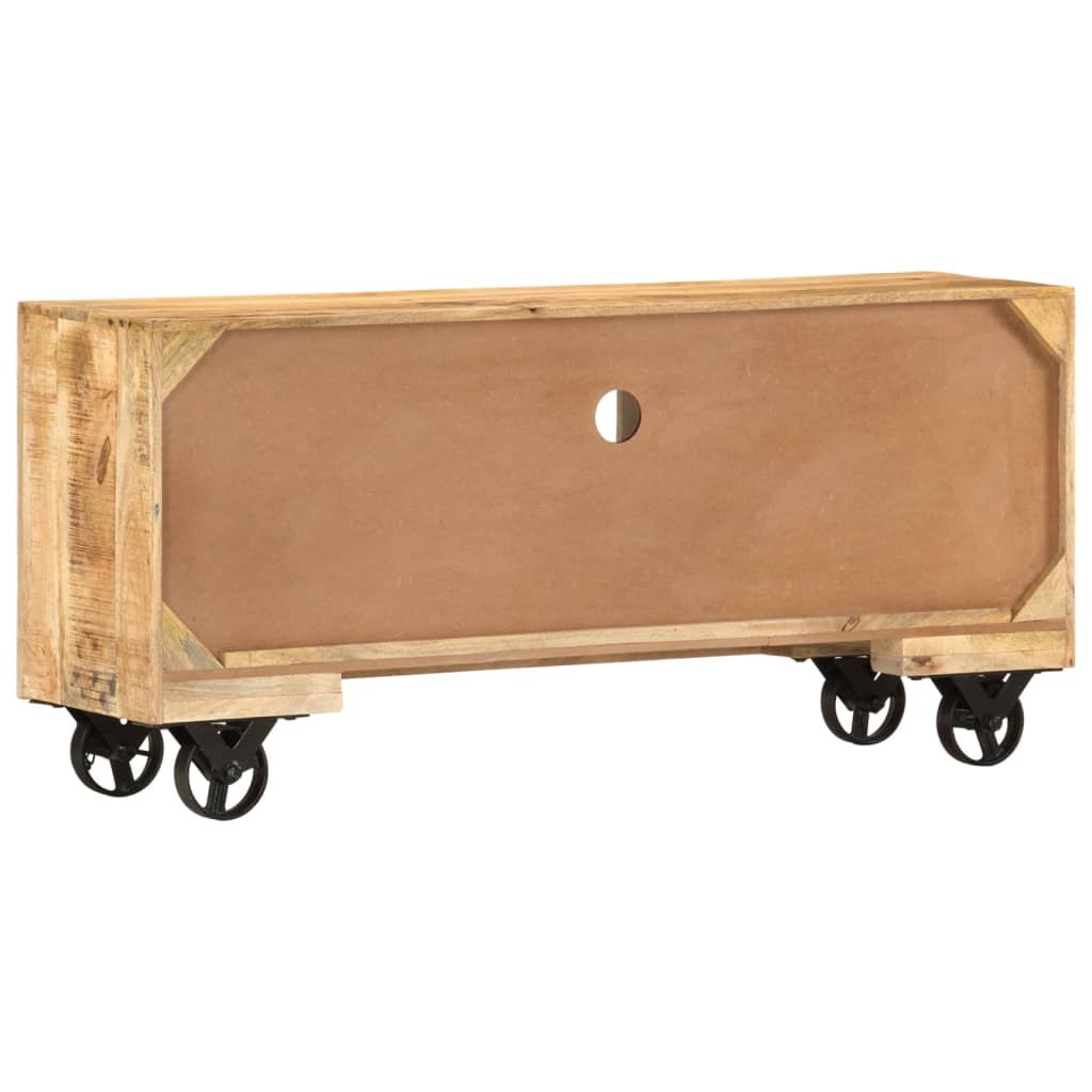vidaXL Szafka pod telewizor z chropowatego drewna mango, 110x30x50 cm