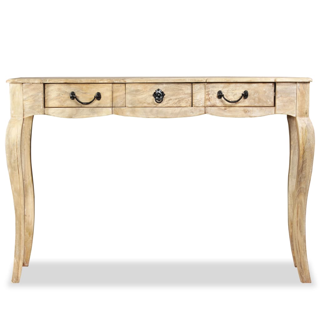 vidaXL Stolik - konsola, lite drewno mango, 120x50x80 cm