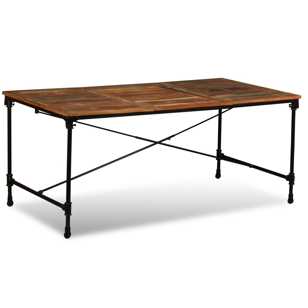 vidaXL Stół jadalniany z litego drewna odzyskanego, 180 cm