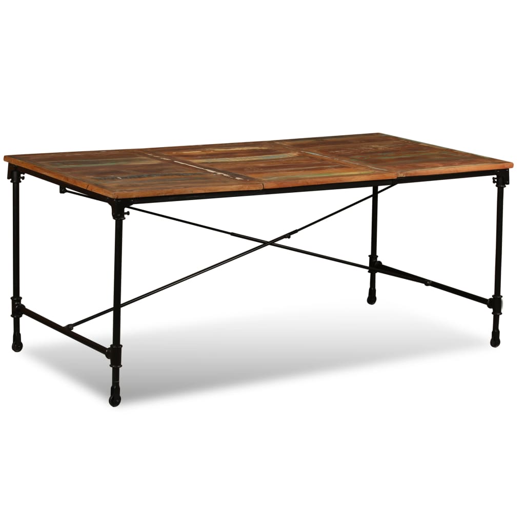 vidaXL Stół jadalniany z litego drewna odzyskanego, 180 cm