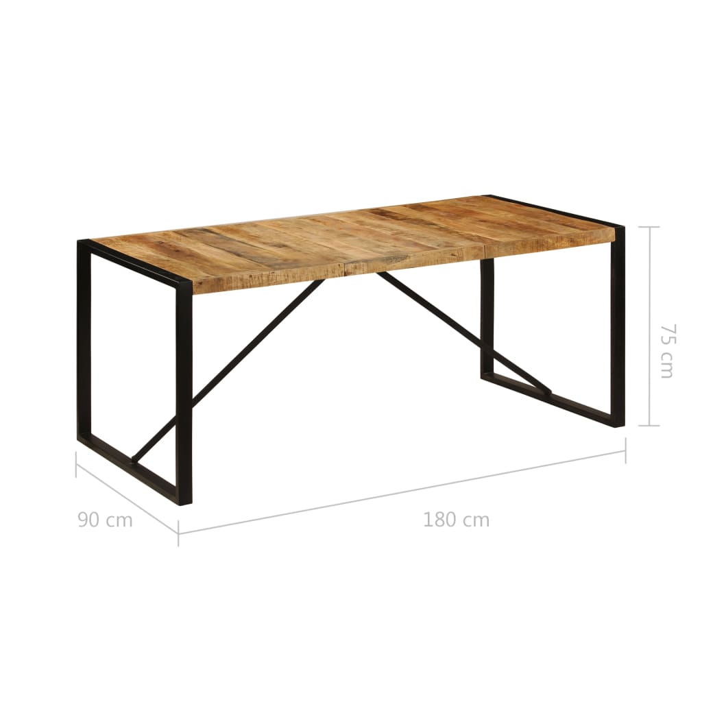 vidaXL Stół jadalniany, surowe drewno mango, 180 cm