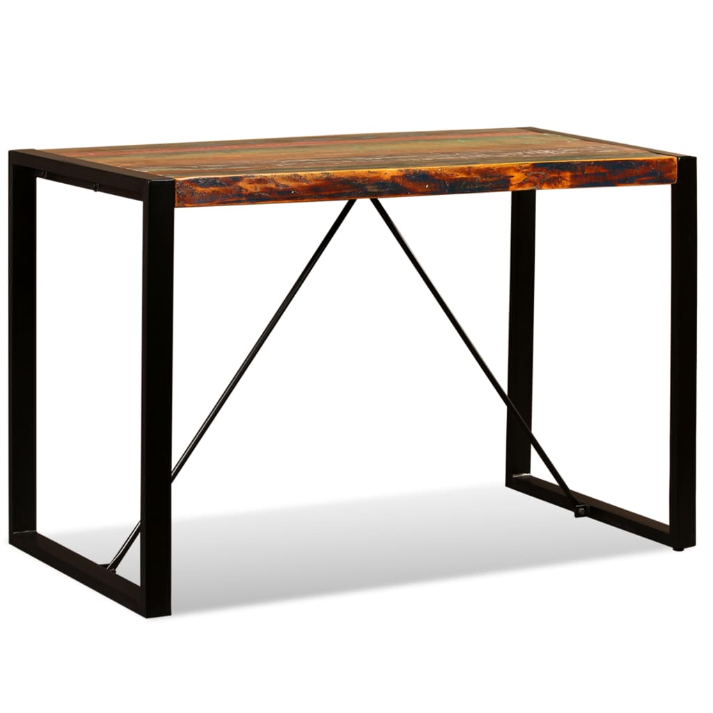 vidaXL Stół do jadalni z litego drewna odzyskanego, 120 cm