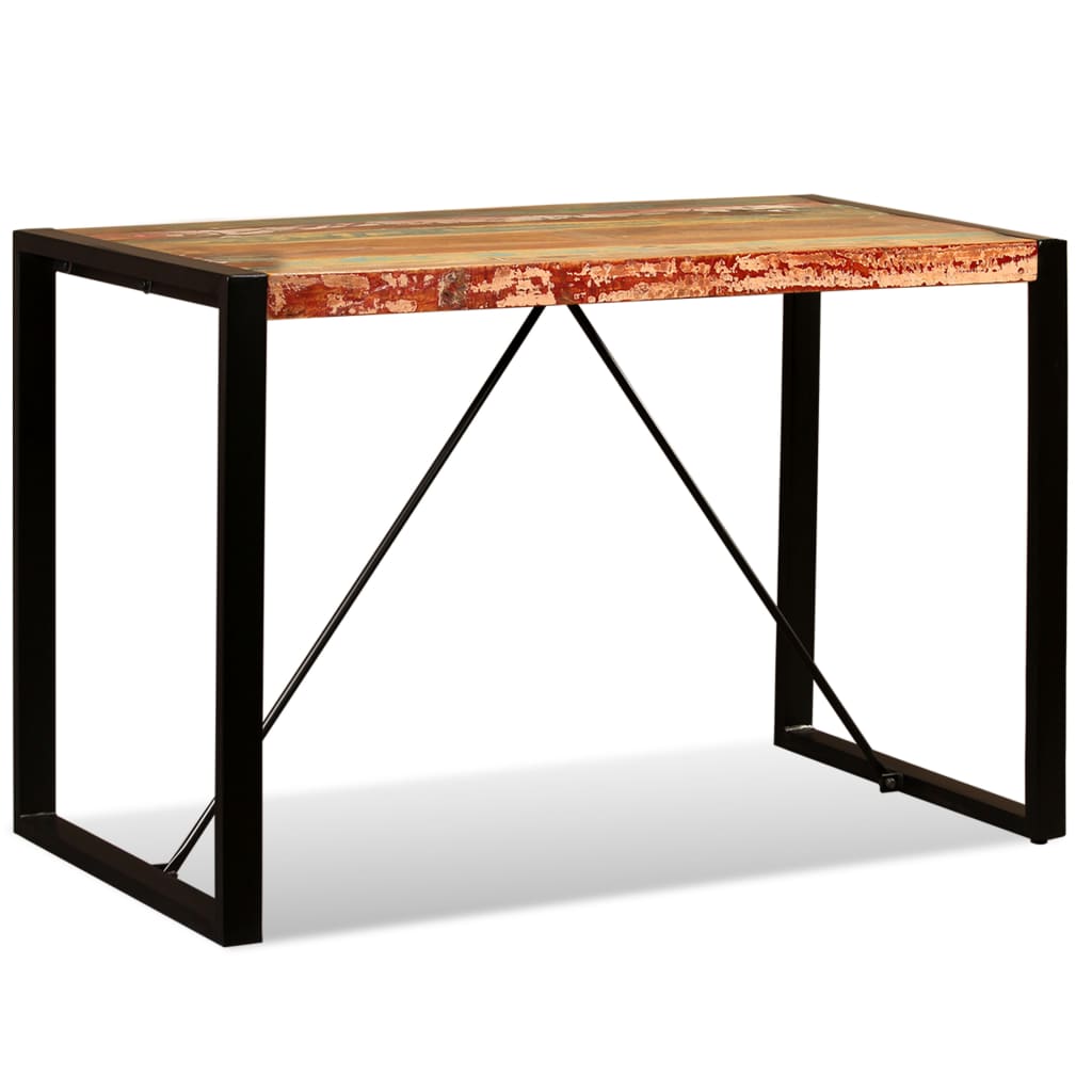 vidaXL Stół do jadalni z litego drewna odzyskanego, 120 cm