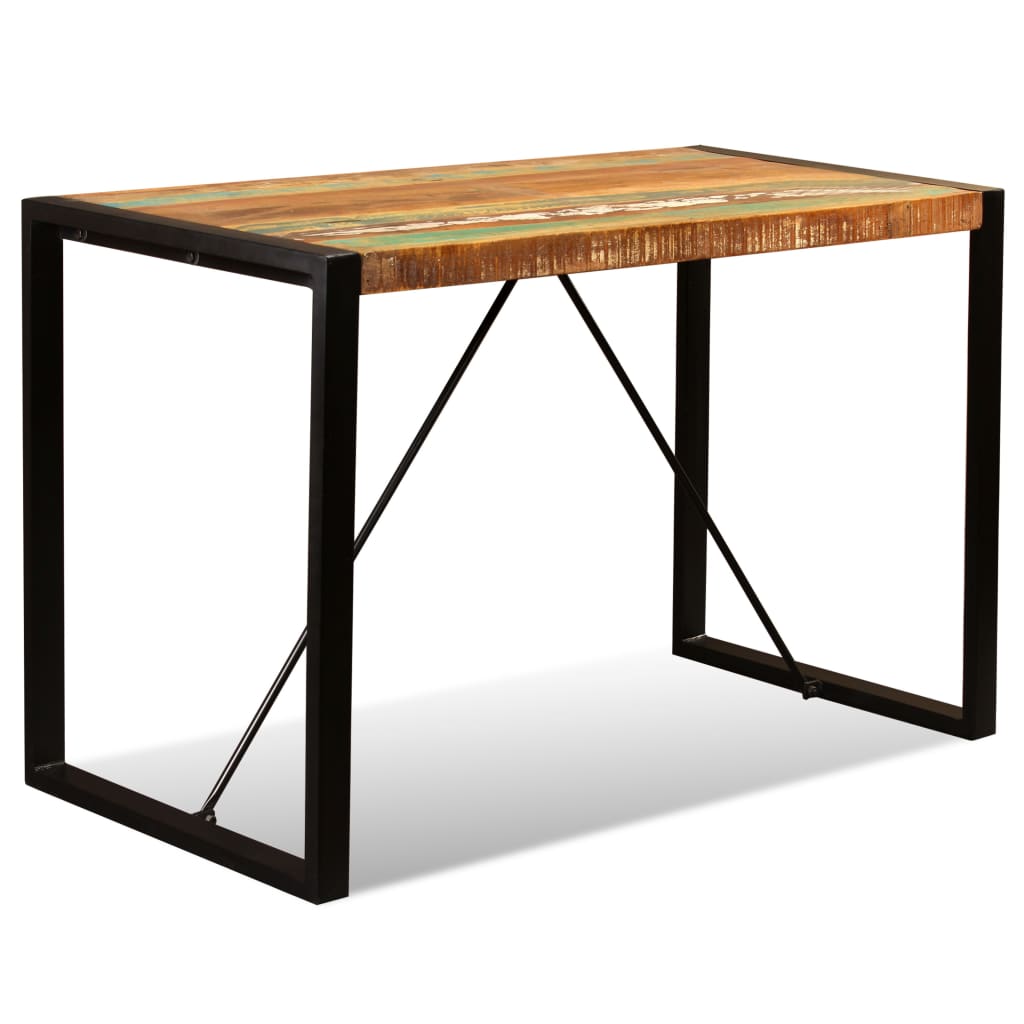 vidaXL Stół do jadalni z litego drewna odzyskanego, 120 cm