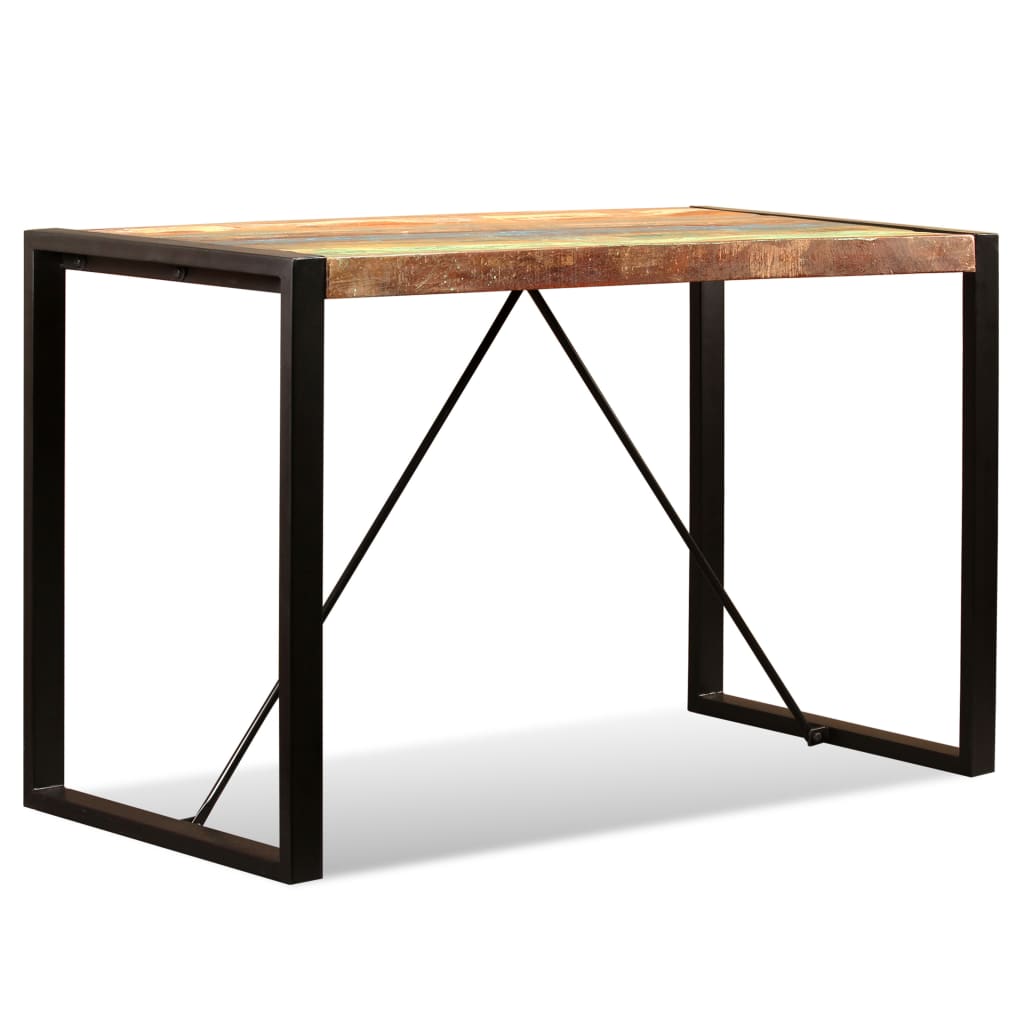 vidaXL Stół do jadalni z litego drewna odzyskanego, 120 cm