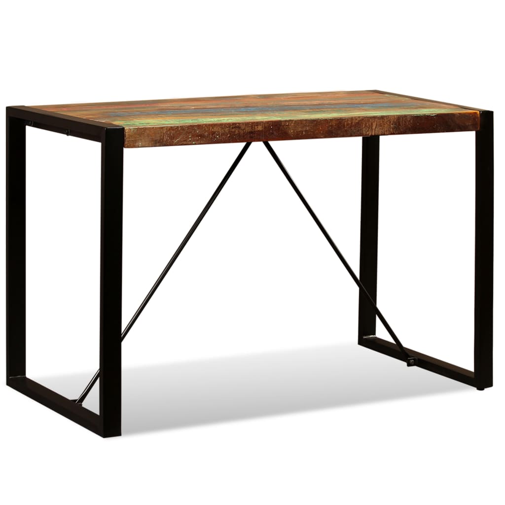 vidaXL Stół do jadalni z litego drewna odzyskanego, 120 cm