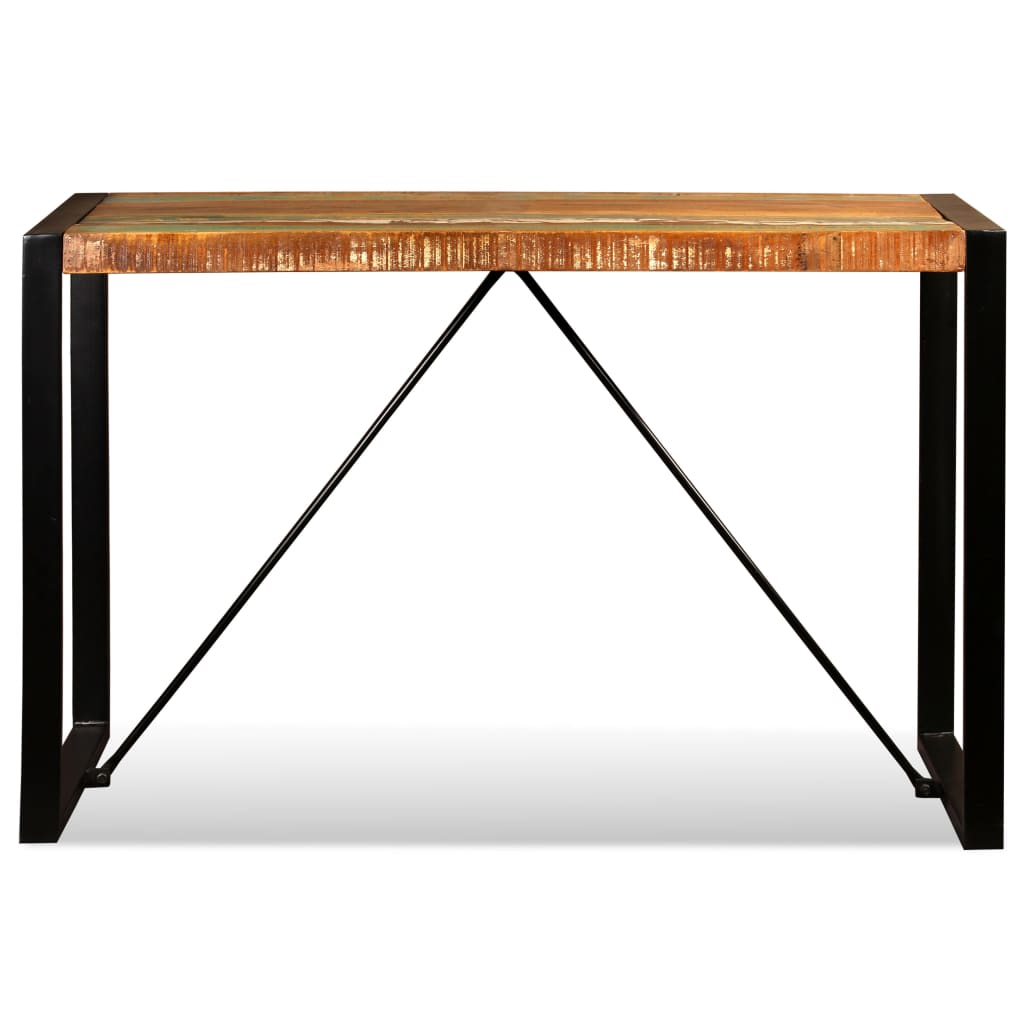 vidaXL Stół do jadalni z litego drewna odzyskanego, 120 cm