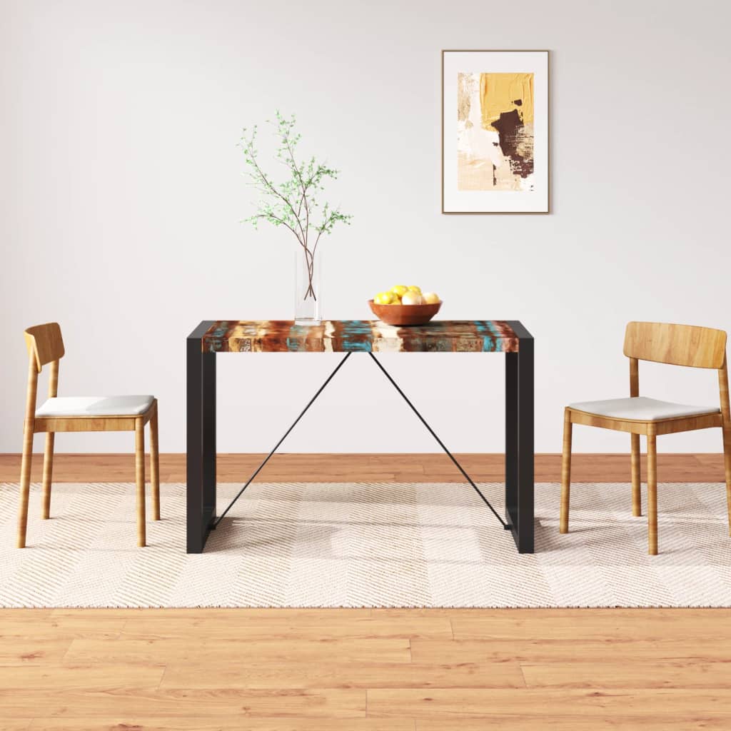 vidaXL Stół do jadalni z litego drewna odzyskanego, 120 cm