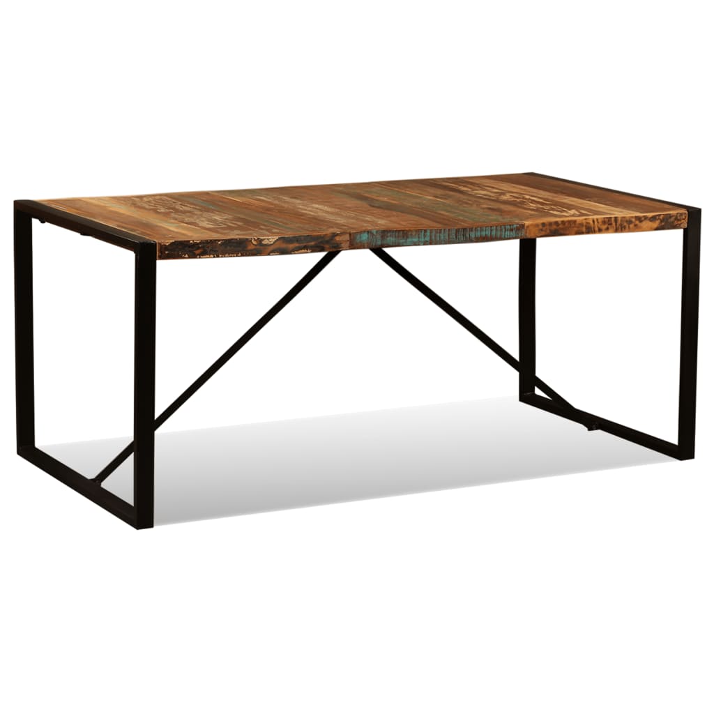 vidaXL Stół jadalniany z litego drewna odzyskanego, 180 cm