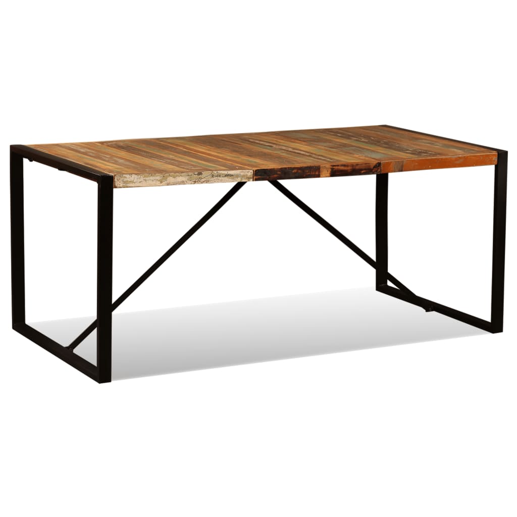 vidaXL Stół jadalniany z litego drewna odzyskanego, 180 cm