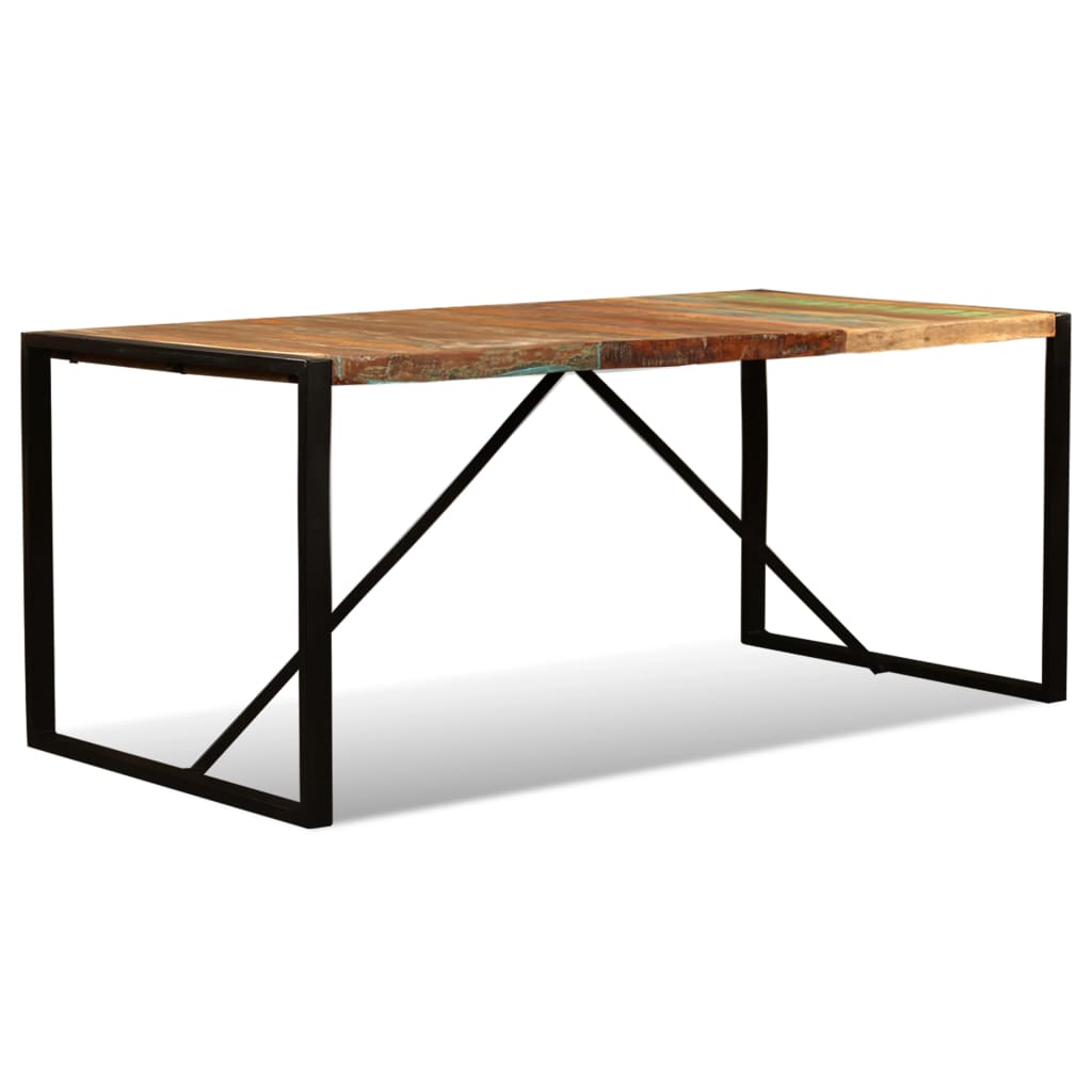 vidaXL Stół jadalniany z litego drewna odzyskanego, 180 cm