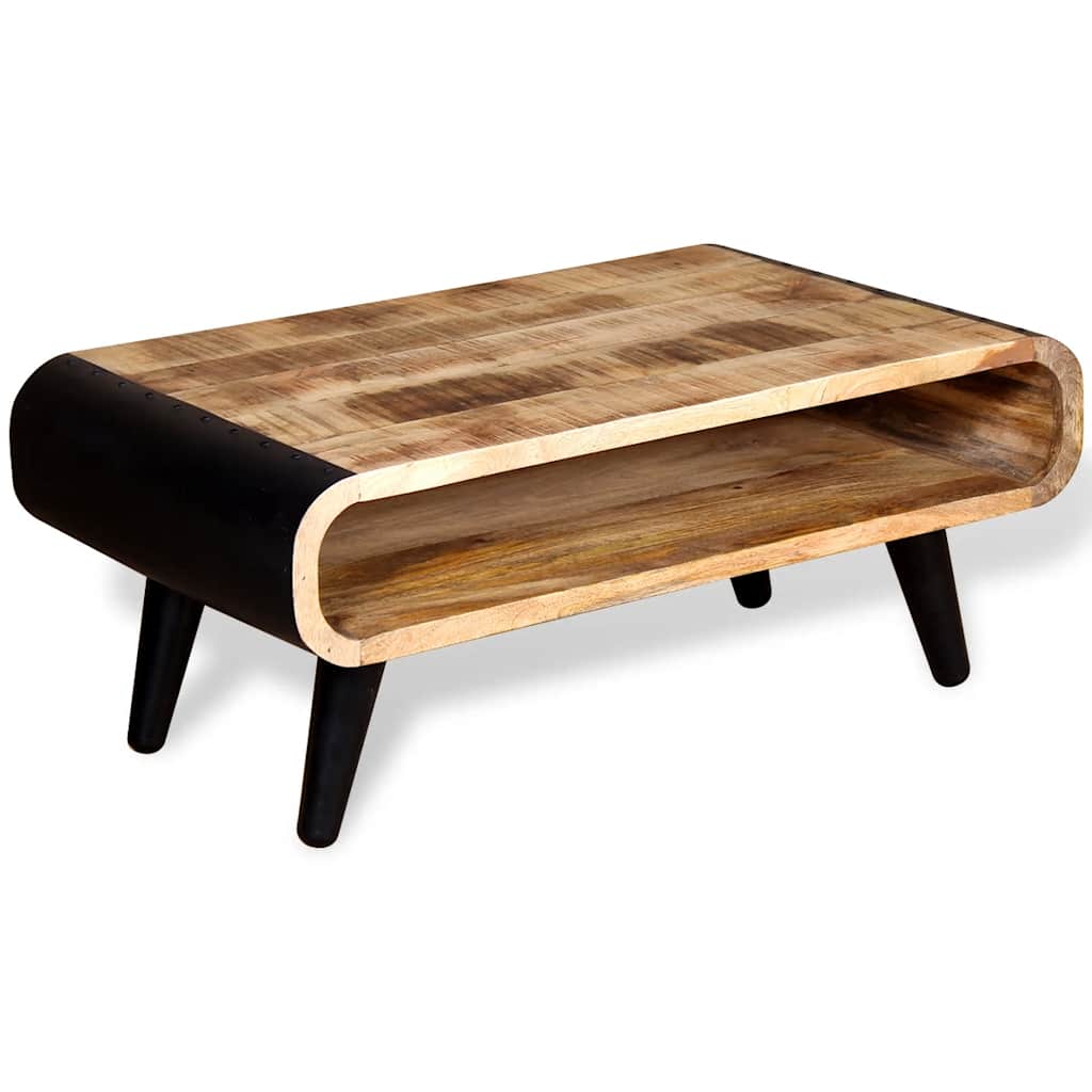vidaXL Stolik kawowy z surowego drewna mango 90x55x39 cm