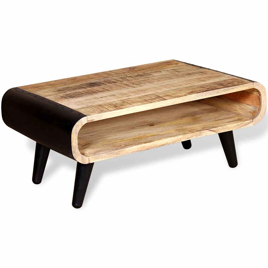 vidaXL Stolik kawowy z surowego drewna mango 90x55x39 cm