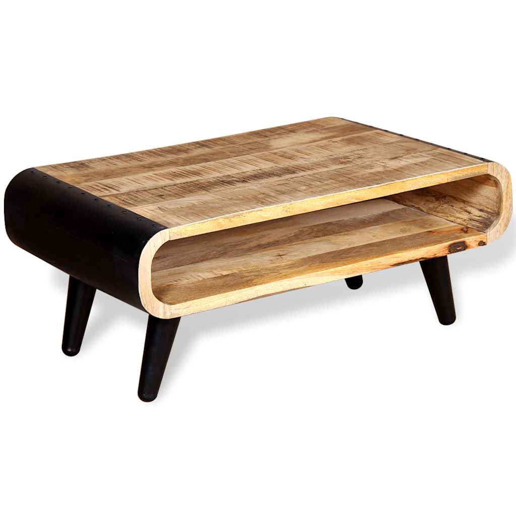 vidaXL Stolik kawowy z surowego drewna mango 90x55x39 cm