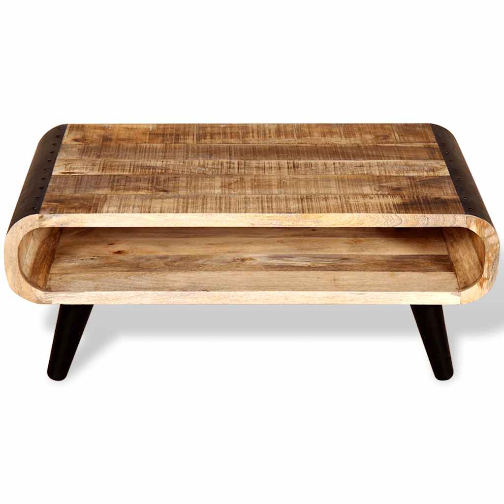 vidaXL Stolik kawowy z surowego drewna mango 90x55x39 cm