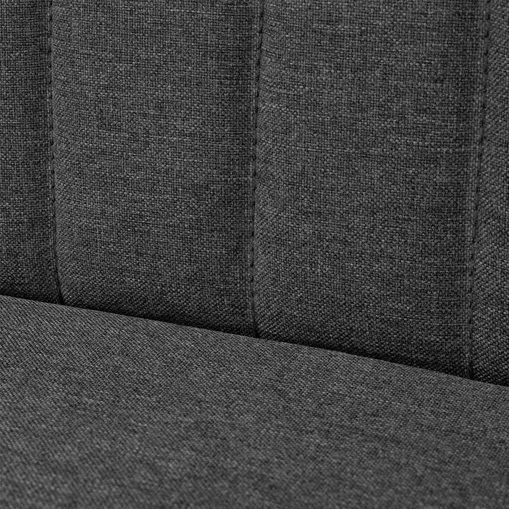 vidaXL Sofa, 117x55,5x77 cm, ciemnoszara, tkanina