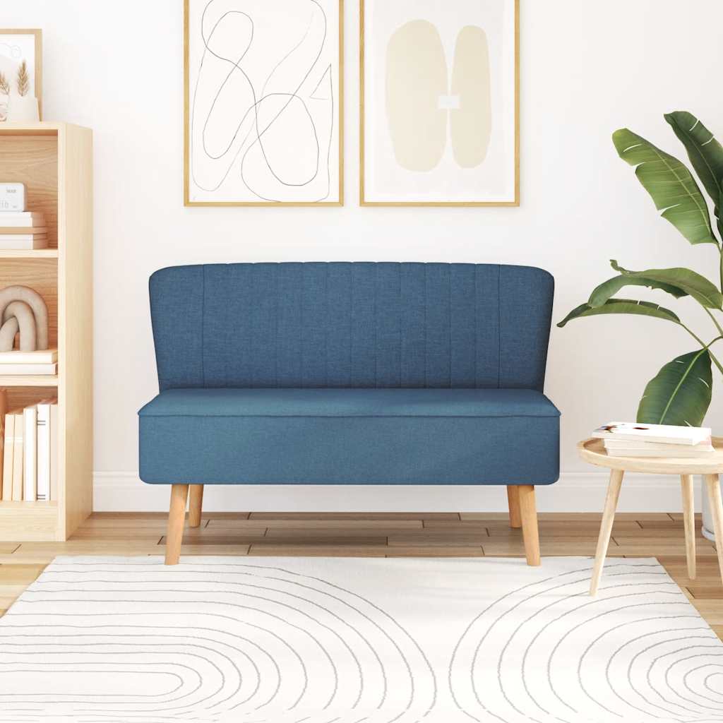 vidaXL Sofa 117x55,5x77 cm, niebieski materiał