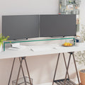 vidaXL Podstawka pod monitor / telewizor szklana 110x30x13 cm
