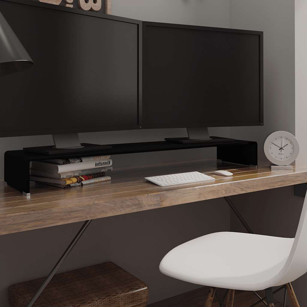 vidaXL Podstawka pod monitor / telewizor szklana 120x30x13 cm