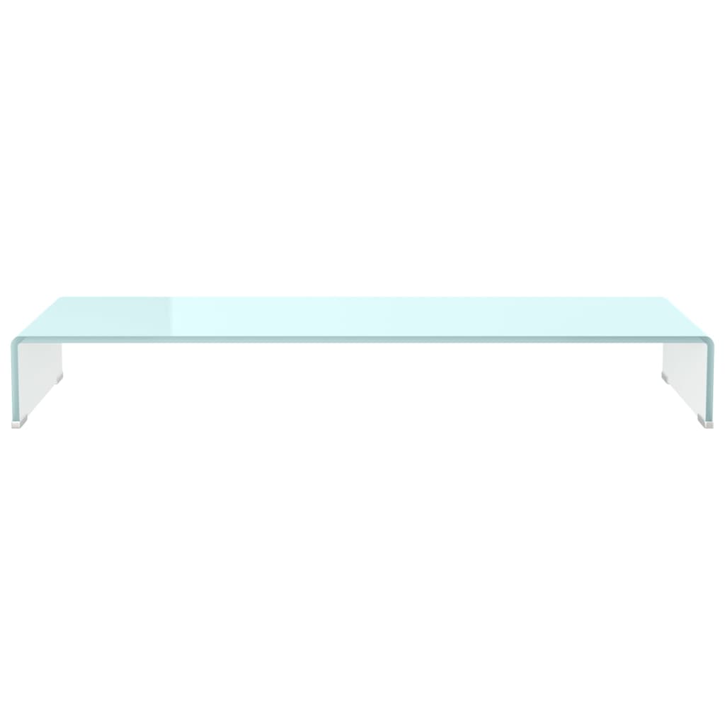 vidaXL Podstawka pod monitor / TV, zielone szkło, 100x30x13 cm