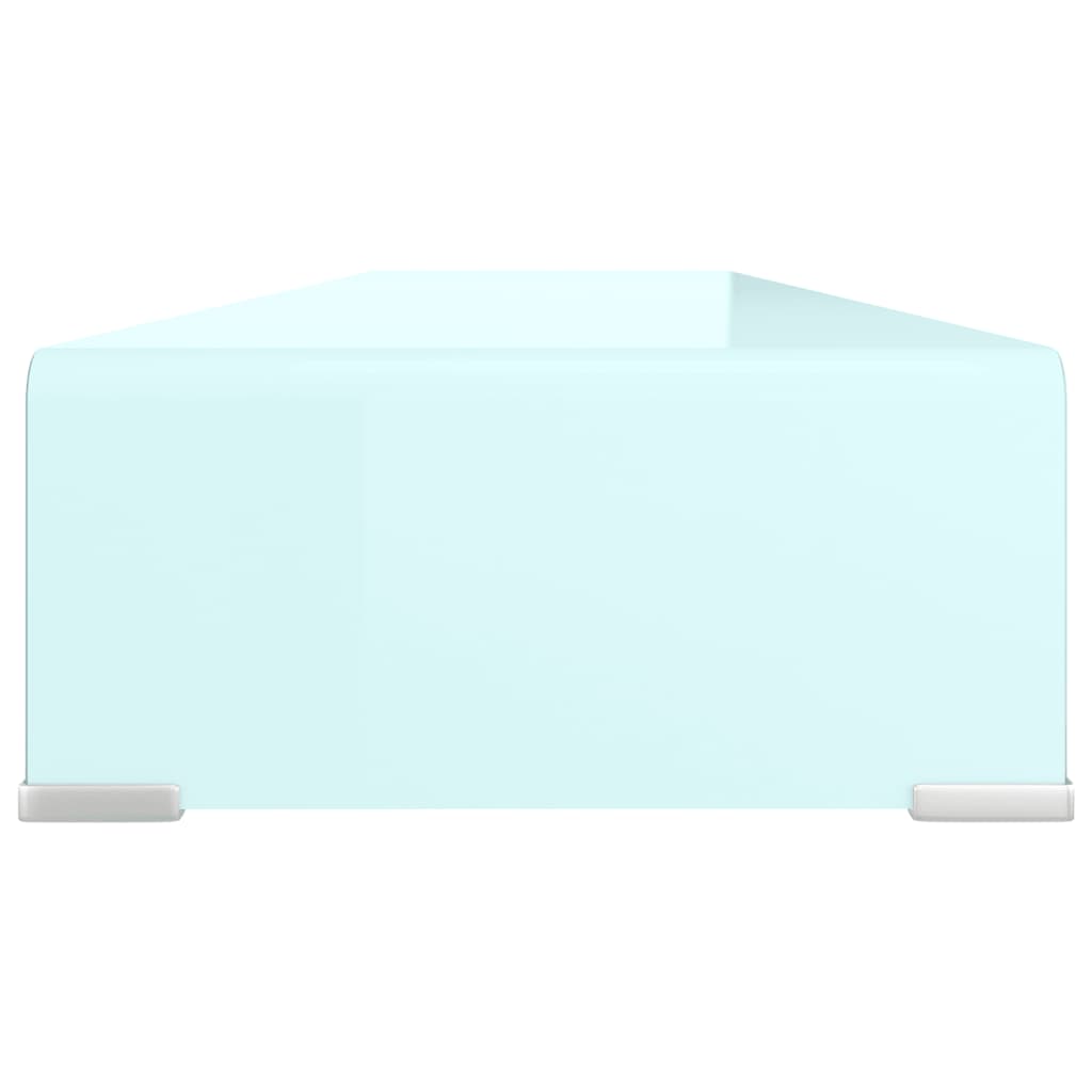 vidaXL Podstawka pod monitor / TV, zielone szkło, 120x30x13 cm