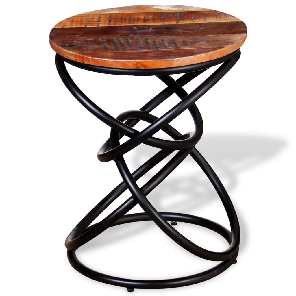 vidaXL Stolik boczny, lite drewno odzyskane