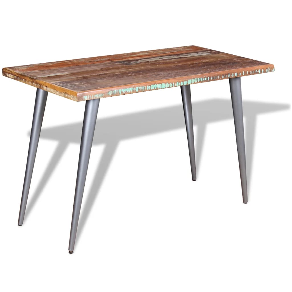 vidaXL Stół do jadalni z litego drewna odzyskanego, 120x60x76 cm