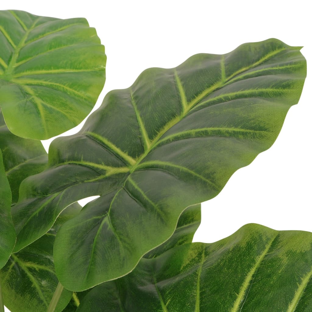 vidaXL Sztuczna kolokazja jadalna (taro) z doniczką, 85 cm, zielona