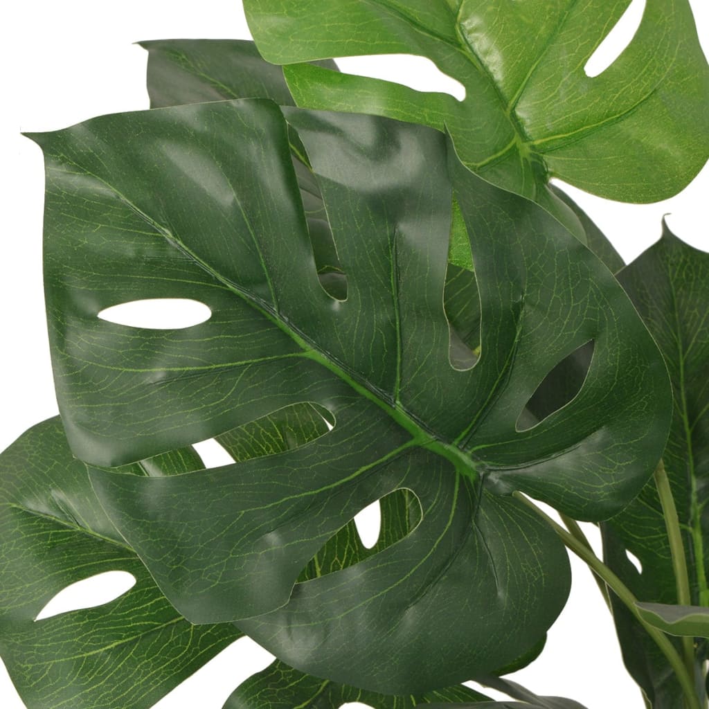 vidaXL Sztuczna monstera z doniczką, 45 cm, zielona