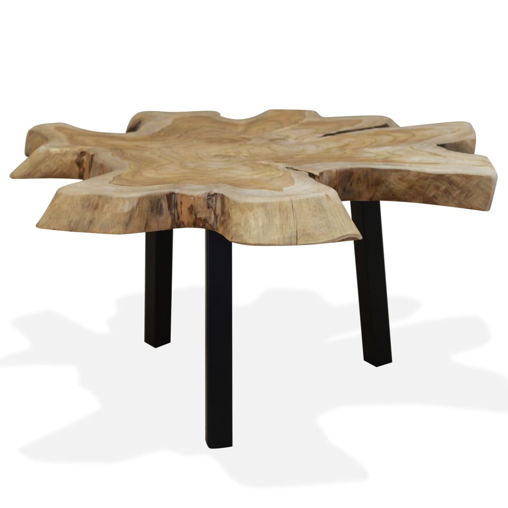 vidaXL Stolik kawowy z drewna tekowego, 80 x 70 x 38 cm