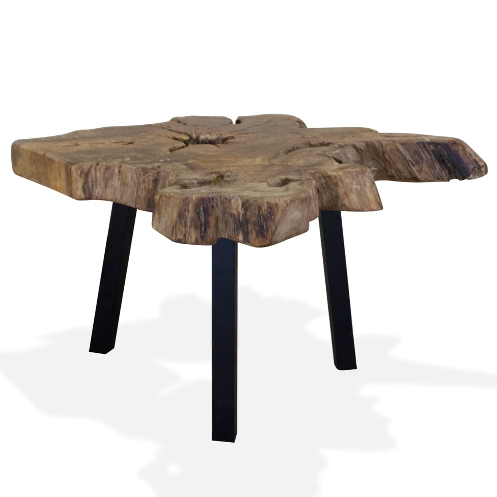 vidaXL Stolik kawowy z drewna tekowego, 80 x 70 x 38 cm